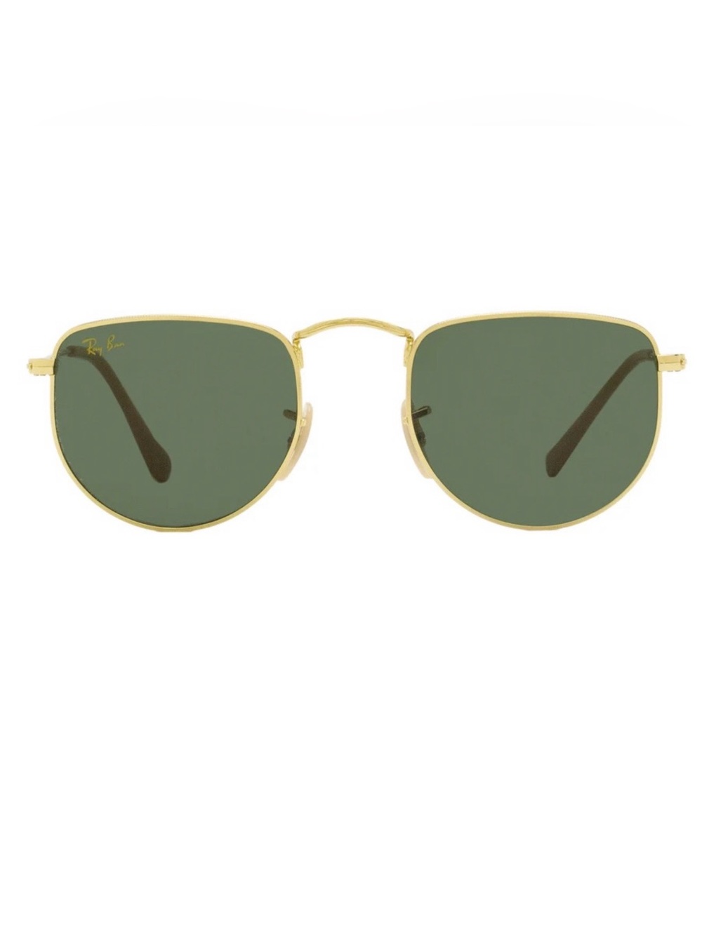 Ray-Ban Elon Metal Sunglasses with Green Lenses